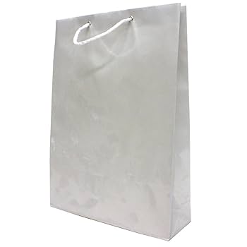 ホワイト紙袋 3枚セット Amazon.co.jp: 紙袋 クラフトバッグ 無地 シンプル 手提げ